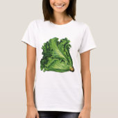  voedingsmiddelen, groene bladsla, groenten t-shirt (Voorkant)