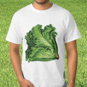  voedingsmiddelen, groene bladsla, groenten t-shirt