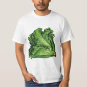  voedingsmiddelen, groene bladsla, groenten t-shirt (Voorkant)