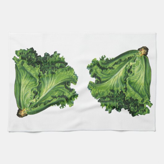  voedingsmiddelen, groene bladsla, groenten theedoek (Horizontaal)