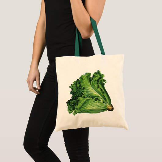  voedingsmiddelen, groene bladsla, groenten tote bag (Voorkant (product))