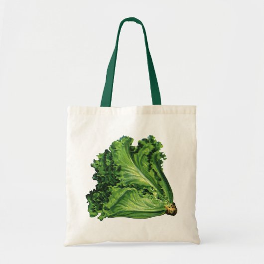  voedingsmiddelen, groene bladsla, groenten tote bag (Voorkant)
