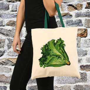 voedingsmiddelen, groene bladsla, groenten tote bag