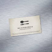 Voedingsmiddelen Magnetisch Visitekaartje (Voorbeeld)