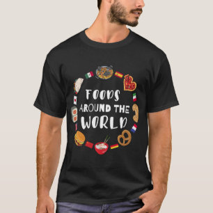 Voedingsmiddelen over de hele wereld Oversized T-shirt