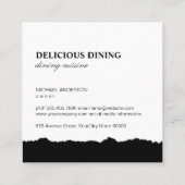 Voedingsmiddelen torn Kijk Vierkante Visitekaartje (Achterkant)