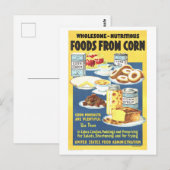"Voedingsmiddelen uit maïs" Wartime Poster  Briefkaart (Voorkant / Achterkant)