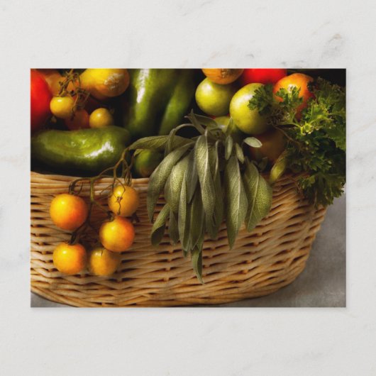 Voedingsmiddelen - Veggie - Sage-advies Briefkaart (Voorkant)