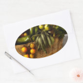 Voedingsmiddelen - Veggie - Sage-advies Ovale Sticker (Envelop)