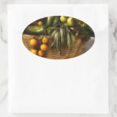Voedingsmiddelen - Veggie - Sage-advies Ovale Sticker (Tas)