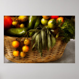 Voedingsmiddelen - Veggie - Sage-advies Poster