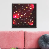 Voedingsmiddelen Verrukken Cranberry Lights Canvas Afdruk (Insitu (Woonkamer))