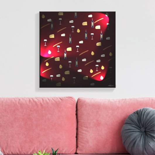 Voedingsmiddelen Verrukken Cranberry Lights Canvas Afdruk (Insitu (Woonkamer))