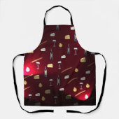 Voedingsmiddelen Verrukken Cranberry Lights Schort (Voorkant)