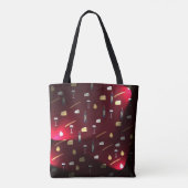Voedingsmiddelen Verrukken Cranberry Lights Tote Bag (Achterkant)