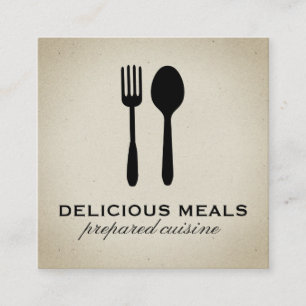 Voedingsmiddelen Vierkante Visitekaartje