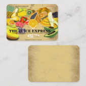 Voedingsmiddelen Visitekaartje  (Voorkant / Achterkant)