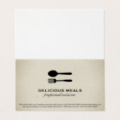 Voedingsmiddelen Visitekaartje (Buitenkant ongevouwen)