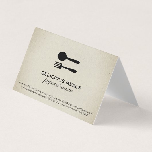 Voedingsmiddelen Visitekaartje (Voorkant)