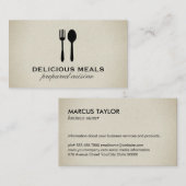 Voedingsmiddelen Visitekaartje (Voorkant / Achterkant)