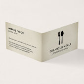 Voedingsmiddelen Visitekaartje (Buitenkant)