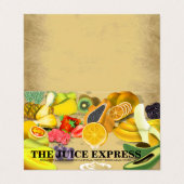 Voedingsmiddelen Visitekaartje (Buitenkant ongevouwen)