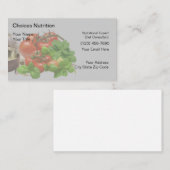 Voedingsmiddelen Visitekaartjes (Voorkant / Achterkant)