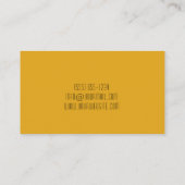 Voedingsontwerp Persoonlijke kauwkeuken Visitekaartje (Achterkant)