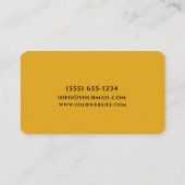 Voedingsontwerp Persoonlijke kauwkeuken Visitekaartje (Achterkant)