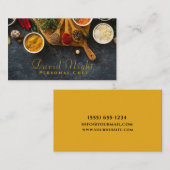 Voedingsontwerp Persoonlijke kauwkeuken Visitekaartje (Voorkant / Achterkant)