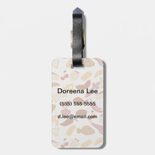 Voedingspatroon 2 bagagelabel (Achterkant verticaal)