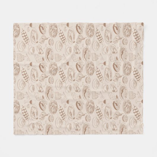 Voedingspatroon 3 fleece deken (Voorkant (Horizontaal))