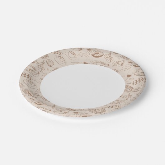 Voedingspatroon 3 papieren bordje (Gekanteld)