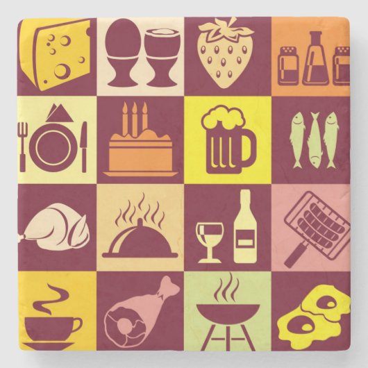 Voedingspatroon 3 stenen onderzetter (Voorkant)