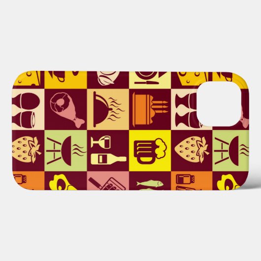 Voedingspatroon Case-Mate iPhone Case (Achterkant (horizontaal))