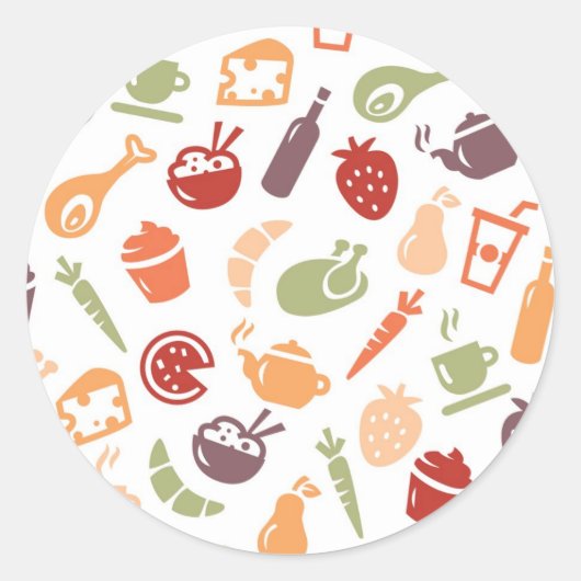 Voedingspatroon Ronde Sticker (Voorkant)