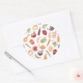 Voedingspatroon Ronde Sticker (Envelop)