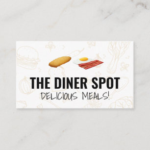 Voedingspictogrammen   Bacon en eieren Visitekaartje