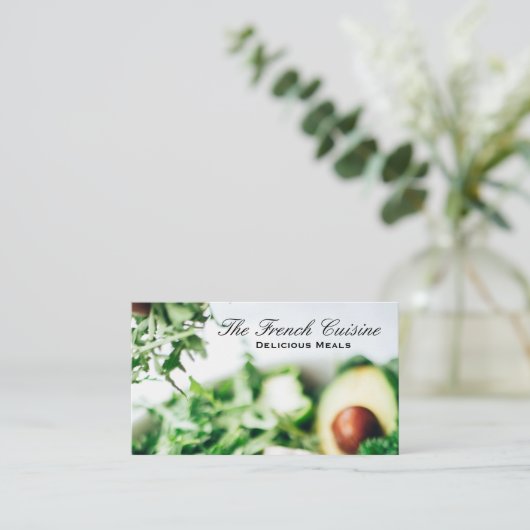 Voedingsrestaurant Salad | Chef Visitekaartje (Staand voorkant)