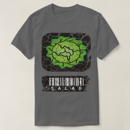 Voedingssla met verse sla t-shirt (Design voorkant)