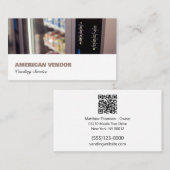 Voedingssnack van leverancier van Vending Service  Visitekaartje (Voorkant / Achterkant)