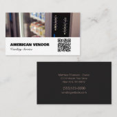 Voedingssnack van leverancier van Vending Service  Visitekaartje (Voorkant / Achterkant)