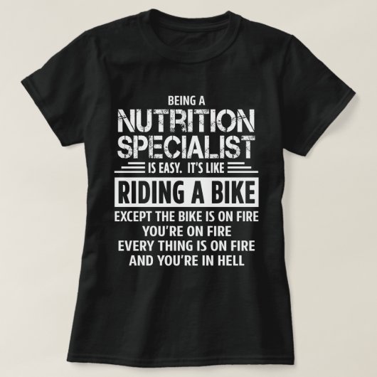 Voedingsspecialist T-shirt (Design voorkant)