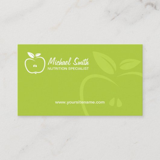 Voedingsspecialist Visitekaartje (Voorkant)