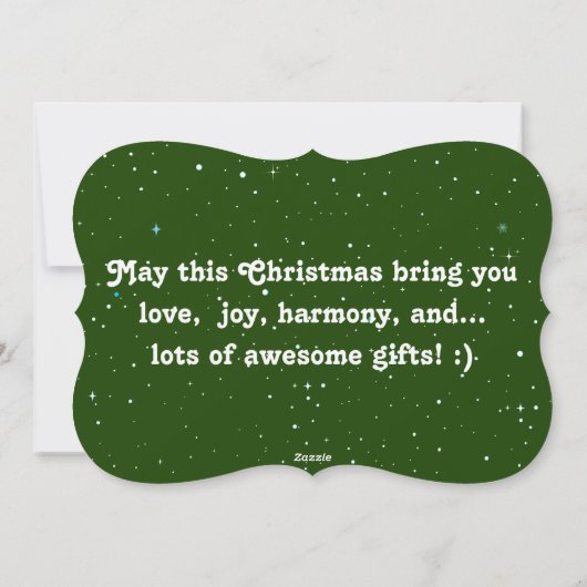 Voedingsstofkrakers Feestdagenkaart (Achterkant)