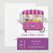 Voedingsstraat indiase eten kaart (Voorkant / Achterkant)