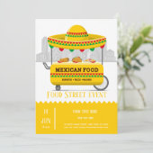 Voedingsstraat mexicaans voedsel kaart (Staand voorkant)