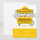 Voedingsstraat mexicaans voedsel kaart (Voorkant / Achterkant)