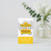 Voedingsstraat mexicaans voedsel visitekaartje (Staand voorkant)