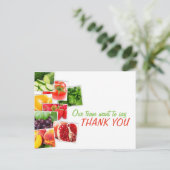 Voedingsteam Bedankt Briefkaart feedback (Staand voorkant)